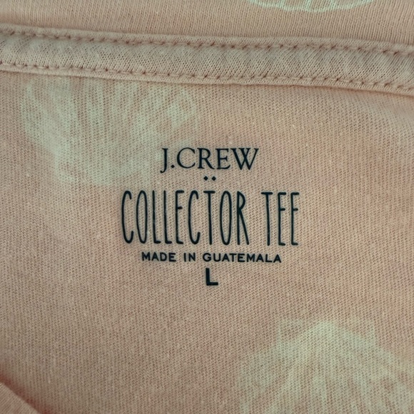 J. Crew Peach Tee with Shell Design - Picture 3 of 4